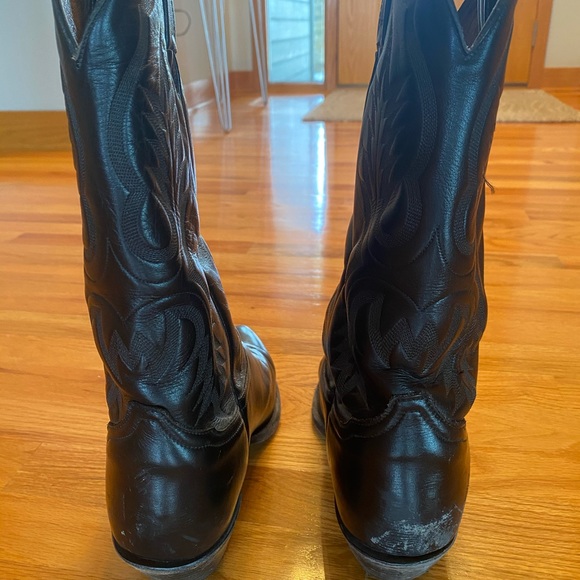 Men’s Vintage Tony Lama Boots - Black - Size 10.5 - Picture 3 of 6